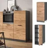 Vorratsschrank Vicco R-Line Goldkraft Eiche 60 cm, Model Produktbild-Vorschau 2
