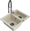 Mexen Carlos 1-Becken-Granit-Spüle mit Mischbatterie Aster, Produktbild-Vorschau 1