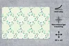 MuchoWow® Schreibtischunterlage Grün - Blau - Blume - Produktbild-Vorschau 3