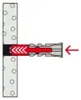 Dübel DUOPOWER 8x40 BigBox (hellgrau/rot, 450 Stück, Produktbild-Vorschau 8