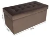 mg design Polsterhocker, 45x90 cm, Farbe braun – weicher Produktbild-Vorschau 4