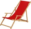 Gartenstuhl rot Buche hell klappbar Sonnenliege Relaxliege Produktbild-Vorschau 2