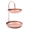 Obstteller Etagere Metall Obstkorb 2 Etagen Obstschale Produktbild-Vorschau 4