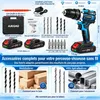 Set visseuse sans fil 21V, perceuse-visseuse à percussion Voir les images du produit 8