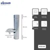 Product image with dimensions and feature callouts. Produktbild-Vorschau