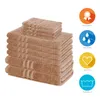 Lavea® 10-teiliges Handtuch Set Elena, 100% Baumwolle - 4x Produktbild-Vorschau 2