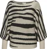 LASCANA Strickpullover mit Zebramuster beige-schwarz Größe Produktbild-Vorschau 1