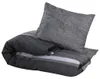 vidaXL Súprava posteľnej bielizne tmavosivá 240x220 cm Náhľad obrázku produktu 3
