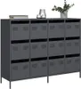vidaXL Sideboard Anthrazit 135x39x103,5 cm Kaltgewalzter Produktbild-Vorschau 1
