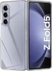 A clear protective case for a Samsung Galaxy Z Fold 5 is shown, with the phone partially open. Produktbild-Vorschau