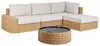 BELIANI Lounge Set Naturfarben Rattan 3-teilig Boho-Stil Produktbild-Vorschau 5