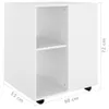The Living Store Rollschrank Weiß 60x53x72 cm Holzwerkstoff Produktbild-Vorschau 9