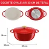 Tefal Air E25489, 5,7 l, Oválný, Červená, Litý hliník, Náhled obrázku produktu 4