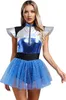 A woman wearing a futuristic costume. Produktbild-Vorschau