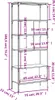 vidaXL Regál na knihy 5 políc, dymový dub 76x33x188,5 cm Náhľad obrázku produktu 8