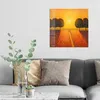 DEQOART Glasbild Echtglas 50x50 cm 'Pfad zur Sonne' Produktbild-Vorschau 3