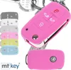 Auto Schlüssel Hülle Silikon Schutz Cover Rosa kompatibel Produktbild-Vorschau 1