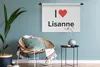 MuchoWow® Wandteppich Wandbehang Ich liebe - Lisanne - Produktbild-Vorschau 5