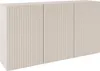 A three-door sideboard with fluted fronts is shown against a white background. Voir les images du produit