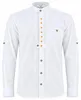 Camicia tradizionale in cotone Edelweiss ricamato bianco, Anteprima dell’immagine prodotto 3