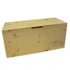 A wooden chest box on a white background. Anteprima dell’immagine prodotto