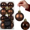 Weihnachtskugeln Kunststoff 4cm 16 Stück - Espressobraun Produktbild-Vorschau 3
