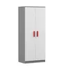 Drehtürenschrank JONAS 06 – Kinderschrank 80 cm Grau/Weiß Produktbild-Vorschau 3