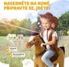 Schaukelpferd auf Rollen, Plüsch, realistisches Design - 29 Produktbild-Vorschau 8