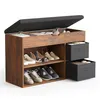 Banc à chaussures Mondeer avec assise, étagère à chaussures Voir les images du produit 3