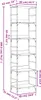 vidaXL Bücherregal Räuchereiche 50x33x188,5 cm Produktbild-Vorschau 7