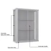 K-Möbel Szafka wisząca szklana aluminiowa / srebrna Podgląd zdjęcia produktu 9