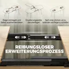 HOMCOM Esstisch Ausziehbar 120-160x80cm Esszimmertisch für Produktbild-Vorschau 5