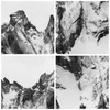 Poster - Poster ohne Rahmen - Alpen Schnee Monochrom - Produktbild-Vorschau 8