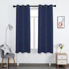 Ösenvorhang 130x213cm Blau Blickdicht Gardine Vorhang für Produktbild-Vorschau 6