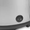 A close-up of a silver appliance with a black on/off switch. Produktbild-Vorschau