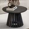 Couchtisch FineBuy Sofatisch Massivholz Schwarz 60x60x41cm Produktbild-Vorschau 1