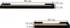 Wandregal Vicco Erni Schwarz/Eiche 60 x 3 cm 2er-Set, Model Produktbild-Vorschau 3