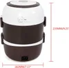 elektrische Lunchbox Edelstahl     2 L Reiskocher 3 Schicht Produktbild-Vorschau 6