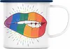 Trendation - LGBT Emaille Tasse Geschenk für Schwule Lesben Produktbild-Vorschau 1