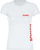 multifanshop Damen T-Shirt - Schweiz - Brust & Seite, weiß, Produktbild-Vorschau 1