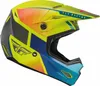 Fly Racing Kinetic Drift Motocross Helm, blau/gelb, M Produktbild-Vorschau 1