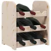 vidaXL Stojan na víno 33x25x37 cm z masívneho borovicového Náhľad obrázku produktu 4