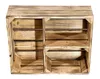 6x HOLZKISTEN mit Fächern / 1 großes und 2 kleine / NEU / Produktbild-Vorschau 4