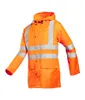 SIOEN Warnschutz-Regenjacke MONORAY Leuchtrot 100%PES Gr. Produktbild-Vorschau 2