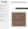 Product information and dimensions for tectake garden tiles. Náhled obrázku produktu