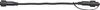 A black cable with connectors on both ends, lying horizontally on a white background. Produktbild-Vorschau