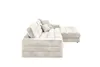 KAWOLA Sofa LANA Ecksofa Cord cremeweiß Recamiere rechts Produktbild-Vorschau 4