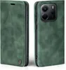 A green flip case for a smartphone, shown from two angles. Produktbild-Vorschau