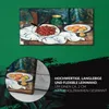 Küche Wohnzimmer Wand Leinwand Uhr 60x30 Stilleben mit Produktbild-Vorschau 5