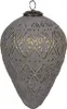 Clayre & Eef Weihnachtskugel 15 cm Grau Glas Produktbild-Vorschau 1
